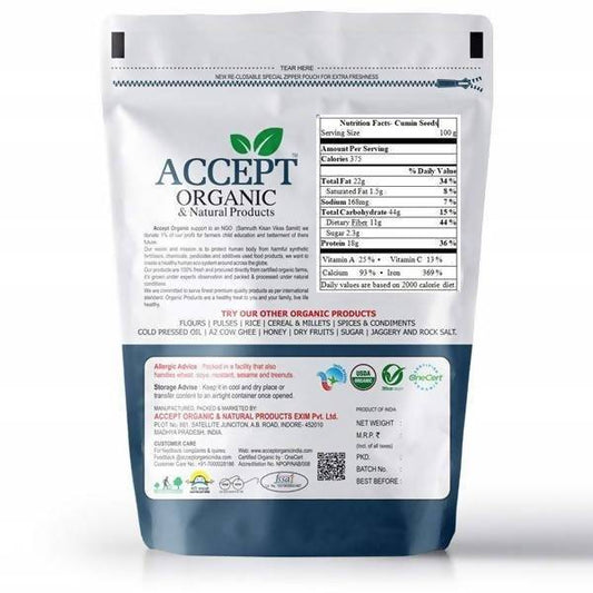 Accept Organic Cumin Seeds - 150 gm