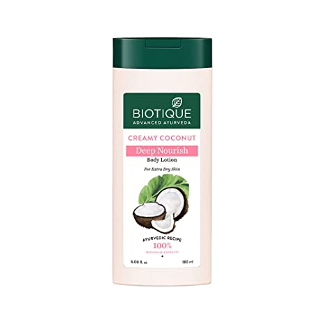 Biotique Bio Creamy Coconut Ultra Rich Body Lotion - 180 ml