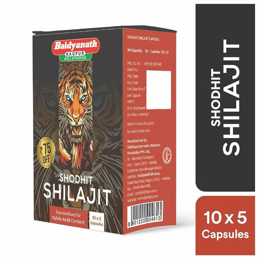 Baidyanath (Nagpur) Shodhit SJ Capsules - 30 caps