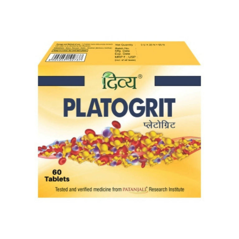 Patanjali Divya Platogrit Tablets - 60 tabs