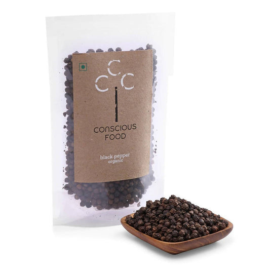 Conscious Food Organic Black Pepper (Kali Mirch) - 100 gm