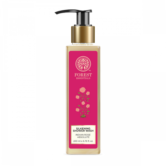 Forest Essentials Travel Size Silkening Shower Wash Indian Rose Absolute - 50 ml