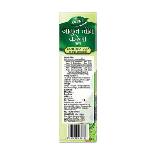 Dabur Jamun Neem Karela Juice - 1 L