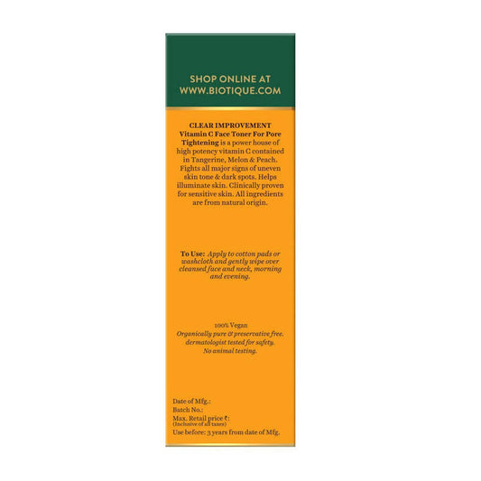 Biotique Advanced Organics Clear Improvement Vitamin C Face Toner - 120 ml