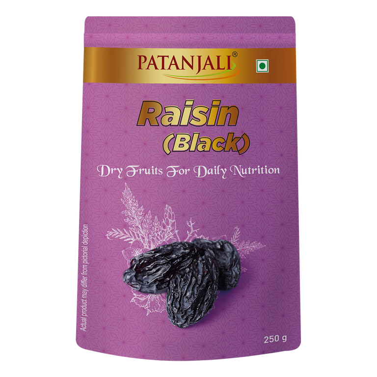 Patanjali Raisins Black (Kishmish Kali) - 250 gm