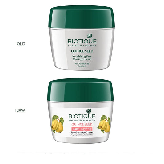 Biotique Advanced Ayurveda Bio Quince Seed Nourishing Face Massage Cream - 50 gm