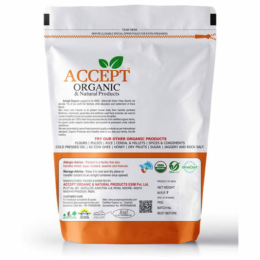 Accept Organic & Natural Products Brown Chana - 500 gm