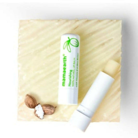 Mamaearth Nourishing 100% Natural Lip Balm With Vitamin E & Shea Butter - 4 gm