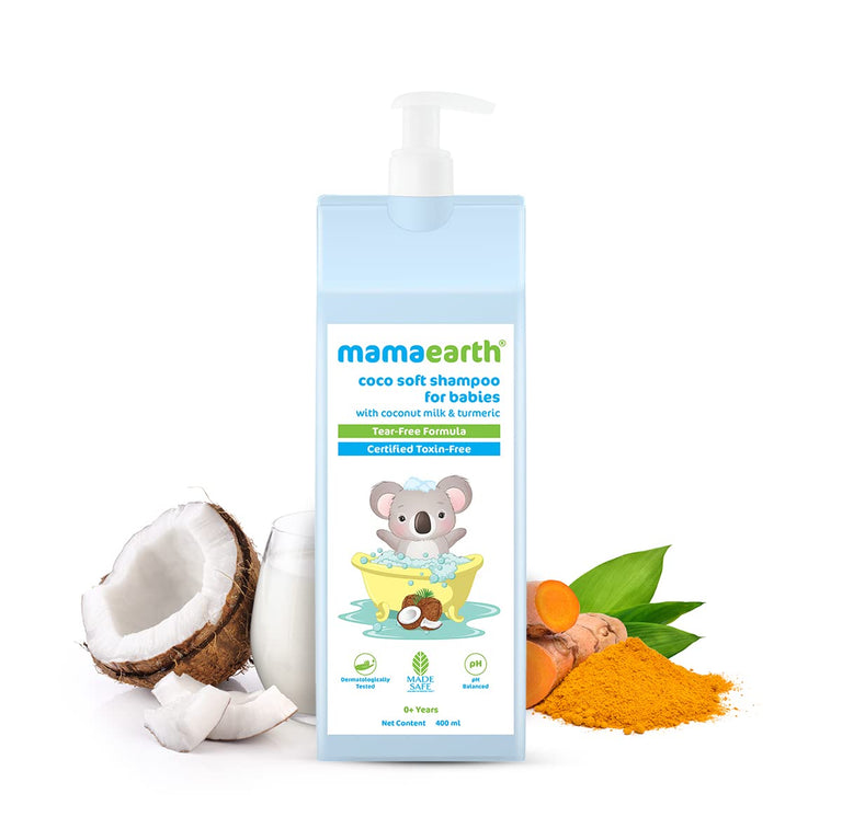Mamaearth Coco Soft Shampoo with Coconut Milk & Turmeric for Babies - Limited Time Offer - 400 ml