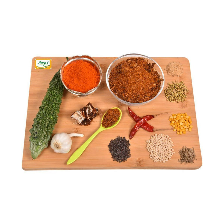 Amoga's Pickles Factory Bitter Gourd Kakarakaya Karam Podi - 250 gm