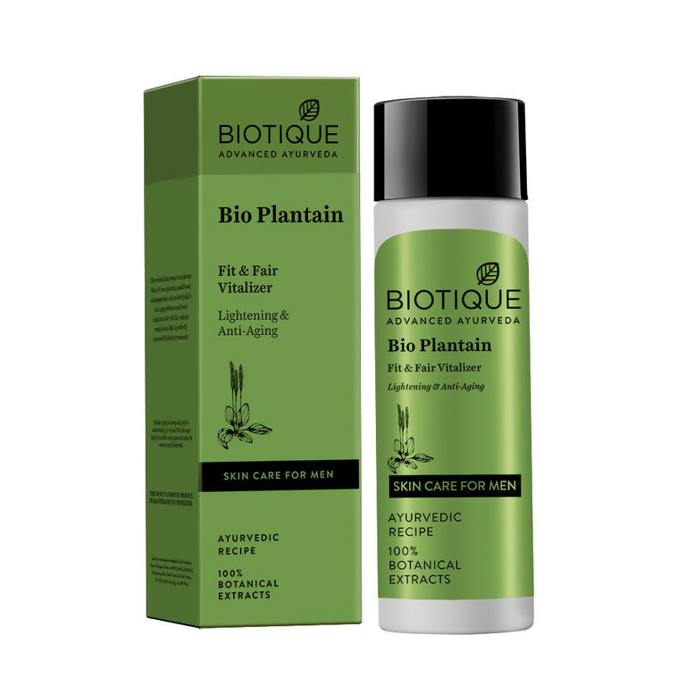 Biotique Bio Plantain Fit & Fair Vitalizer Lightening & Anit-Aging Skin Care - 120 ml