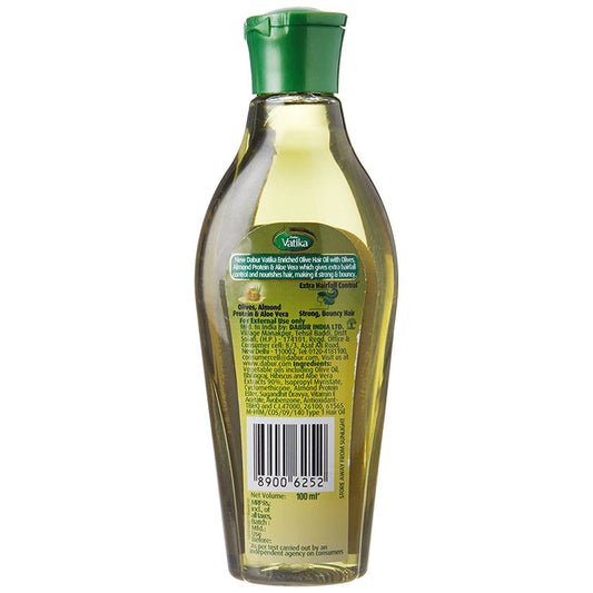 Dabur Vatika Enriched Olive Hair Oil for Healthy and Strong Hair - 100 ml