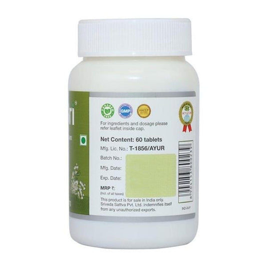 Sri Sri Tattva Shatavari Tablets - 60 tabs - Pack of 1