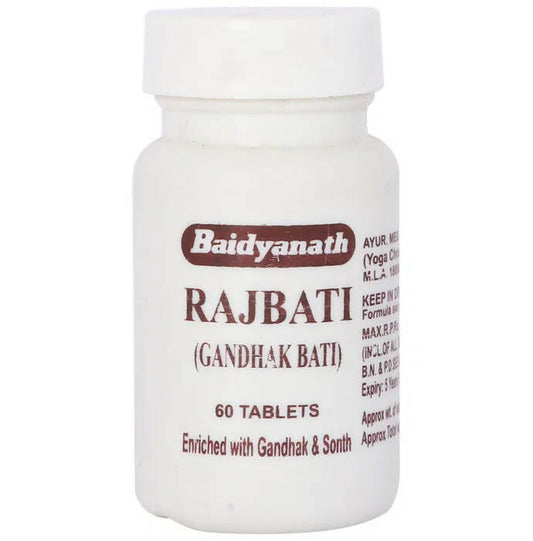 Baidyanath Jhansi Rajbati (Gandhak Bati) - 60 tabs