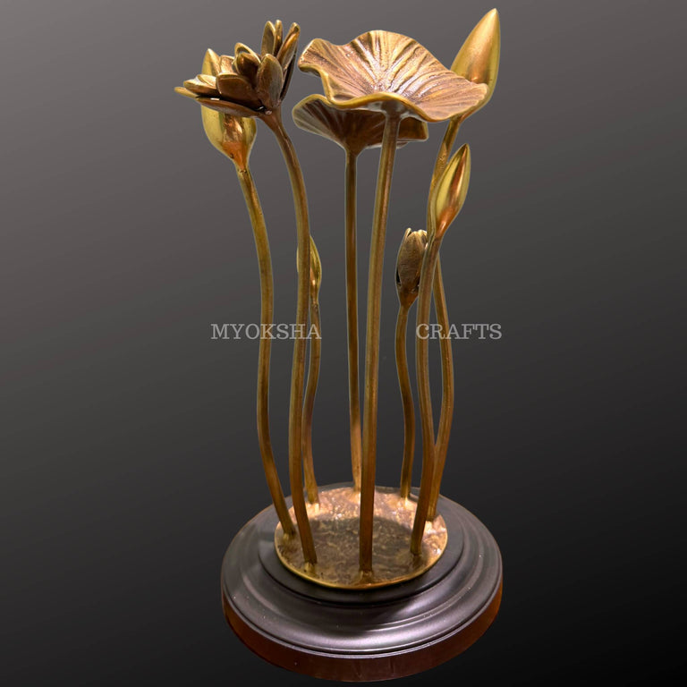 Brass Flower with Stand