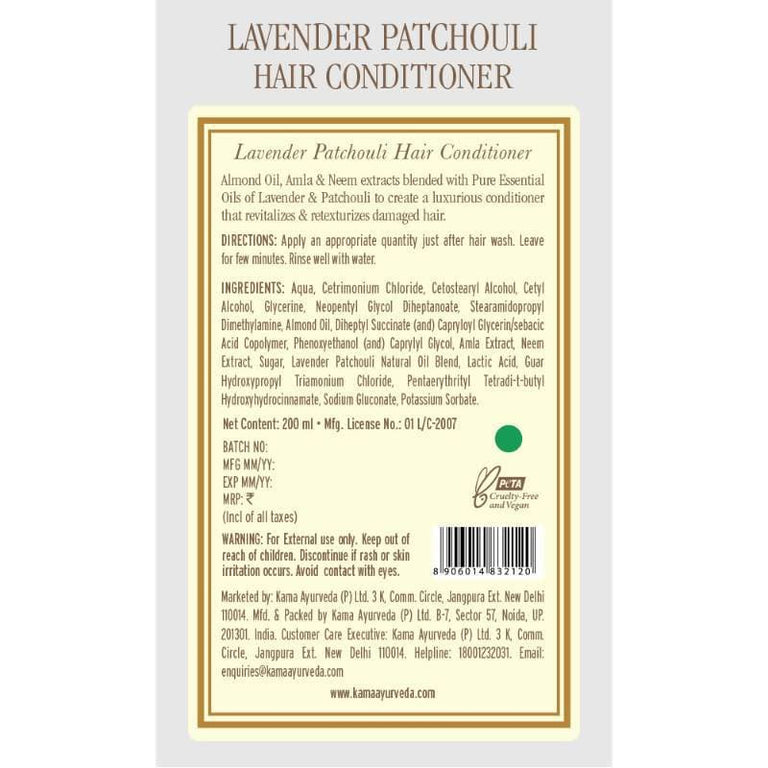 Kama Ayurveda Lavender Patchouli Hair Conditioner 200ml - 200 ml