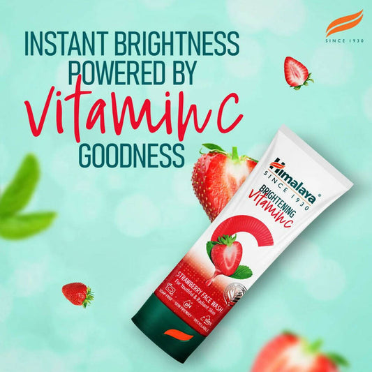 Himalaya Herbals Brightening Vitamin C Strawberry Face Wash - 50 ml