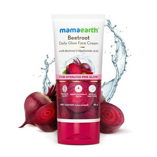 Mamaearth Beetroot Daily Glow Face Cream With Beetroot & Hyaluronic Acid - 80 gm