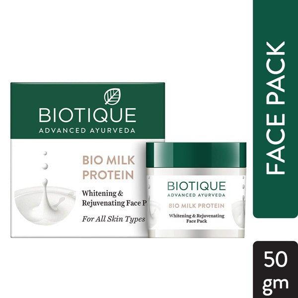 Biotique Advanced Ayurveda Bio Milk Protein Whitening & Rejuvenating Face Pack - 50 gm
