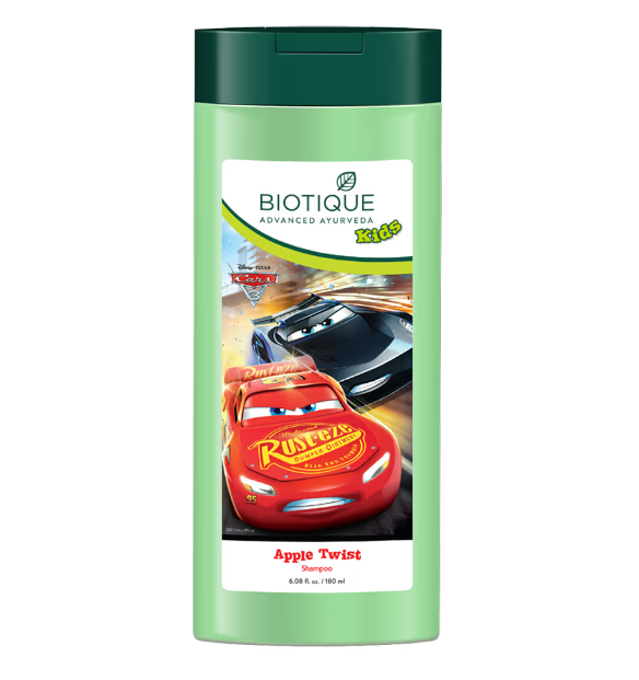 Biotique Bio Disney Pixar Cars Shampoo, Apple Twist for kids - 180 ml