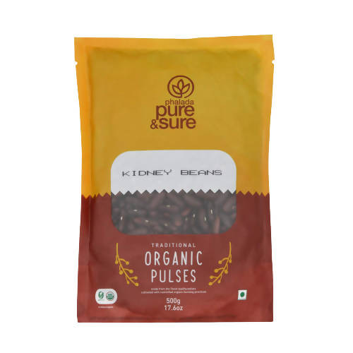 Pure & Sure Rajma / Kidney Beans Traditional Organic Pulses - 500 ml