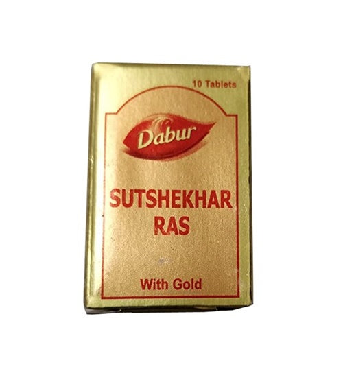 Dabur Sutshekhar Ras With Gold - Pack of 1 - 10 Tabs