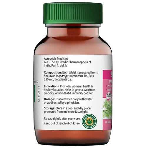 Dabur Shatavari Tablets For Women's Health - 60 tabs