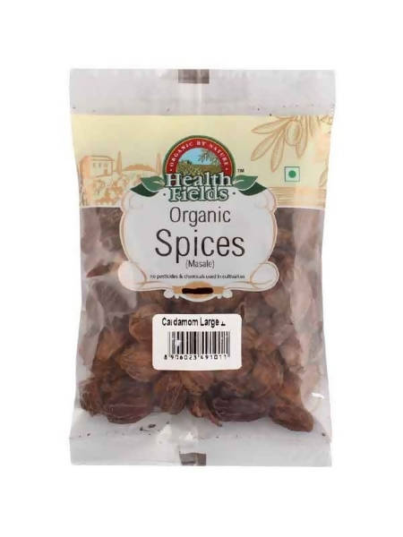 Health Fields Organic Cardamom Large - 50 gm