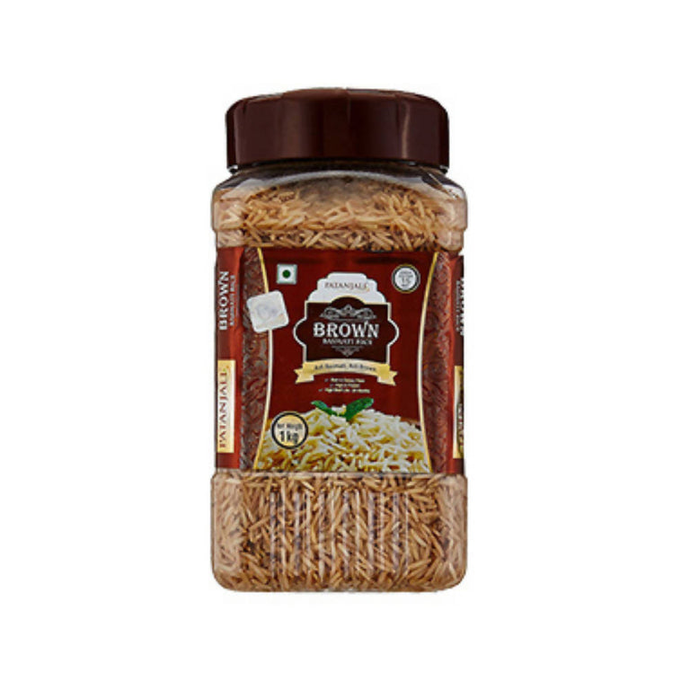 Patanjali Brown Basmati Rice Jar - 1 kg