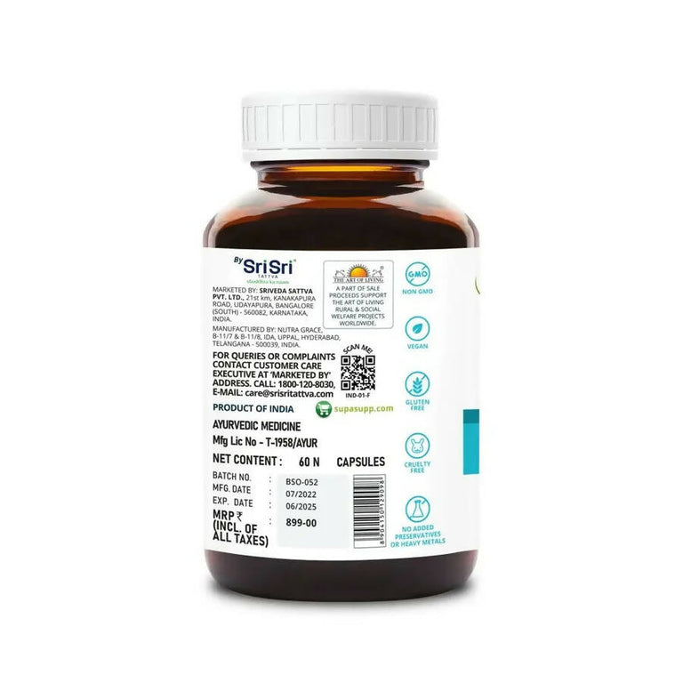 Sri Sri Tattva Supasupp Nigella Oil Capsules - 60 caps