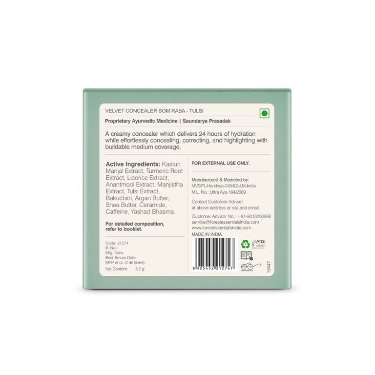 Forest Essentials Som Rasa Velvet Concealer Tulsi - 3.2 gm
