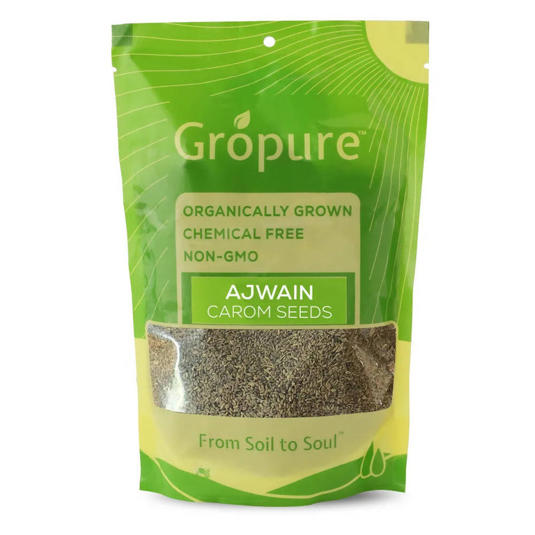 Gropure Organic Ajwain (Carom Seeds) - 200 gm