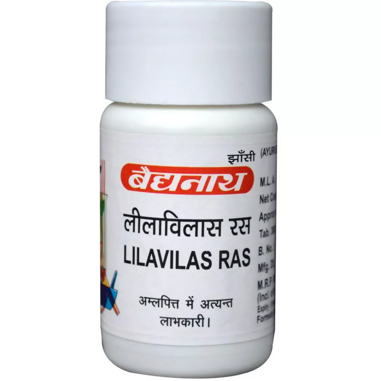 Baidyanath Jhansi Lilavilas Ras Tablets - 40 tbas