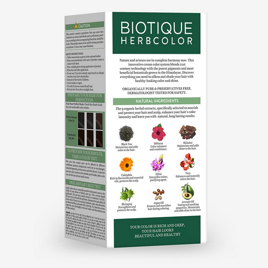 Biotique Herbcolor Conditioning Hair Colour Ammonia Free (Brown 4N ) - 50 gm+110 ml