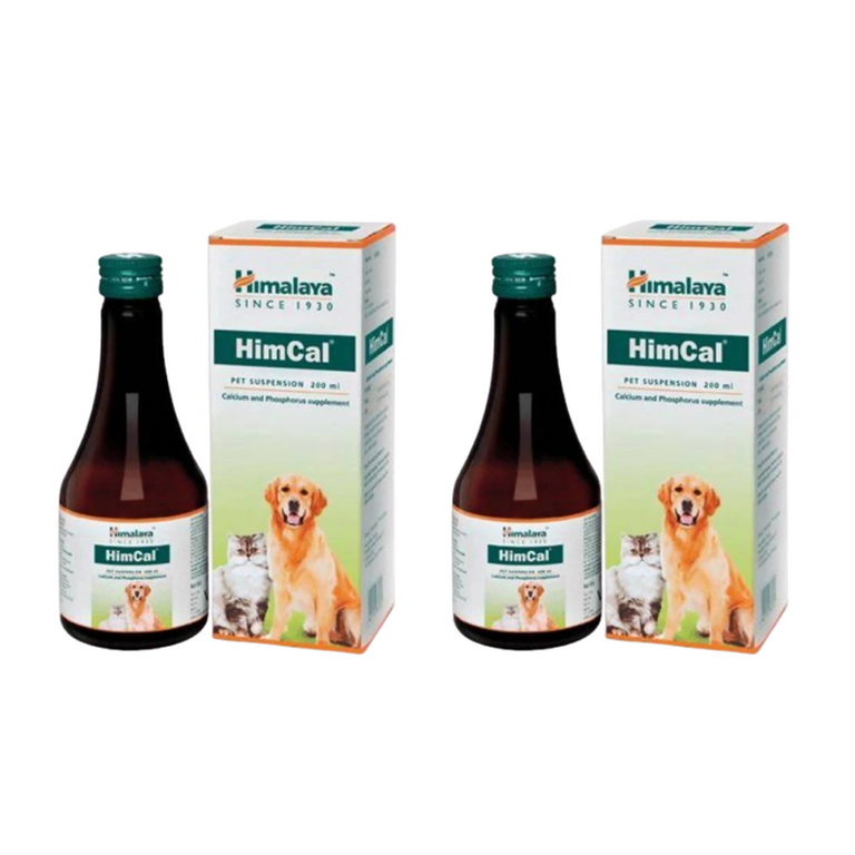 Himalaya Himcal Pet Suspension Calcium and Phosphorous Supplement - 200 ml - Pack of 2