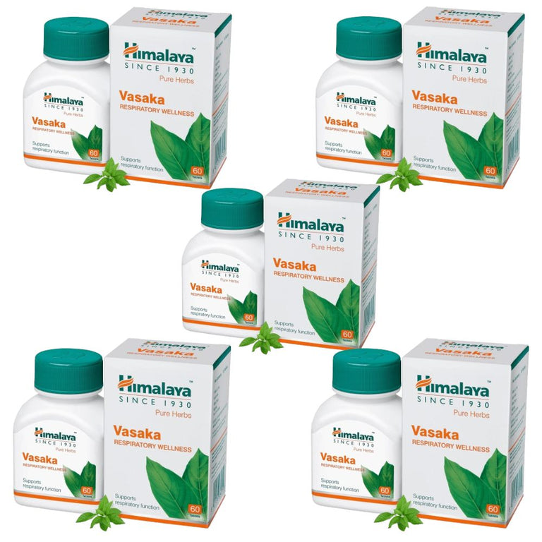 Himalaya Herbals - Vasaka Respiratory Wellness - Pack of 1 - 60 tabs