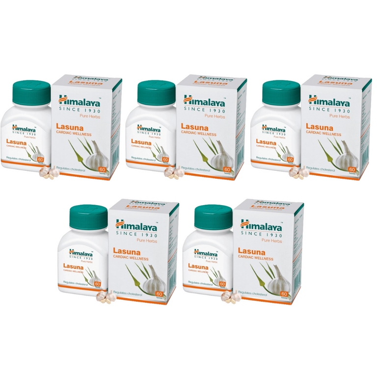 Himalaya Wellness Pure Herbs Lasuna Cardiac Wellness - Pack of 1 - 60 tabs