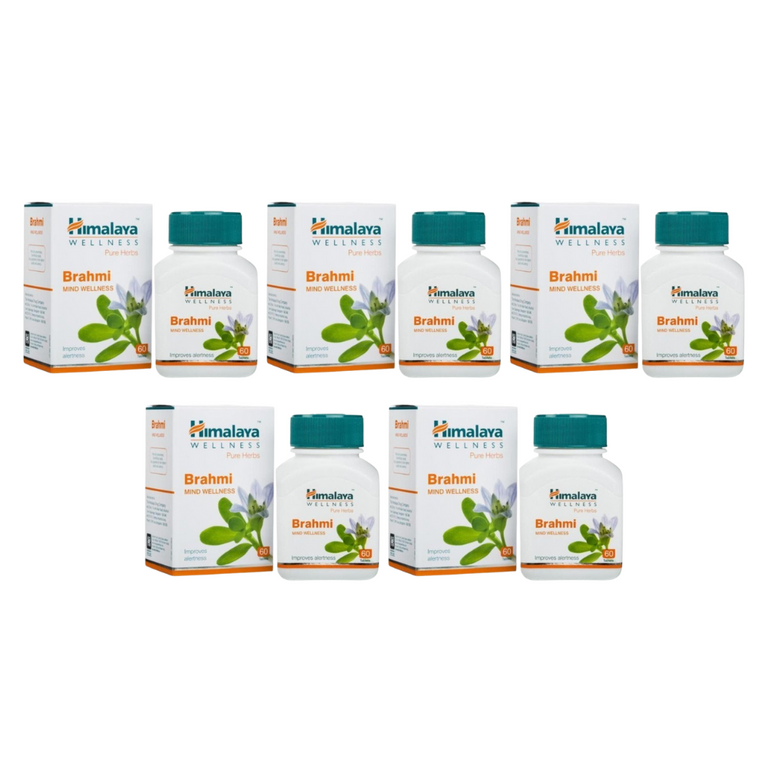 Himalaya Wellness Pure Herbs Brahmi Mind Wellness - Pack of 1 - 60 tabs