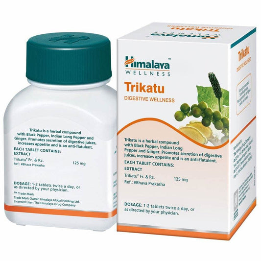 Himalaya Wellness Pure Herbs Trikatu Digestive Wellness - Pack of 1 - 60 tabs