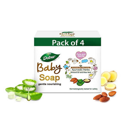 Dabur Baby Soap Gentle Nourishing - Pack of 4