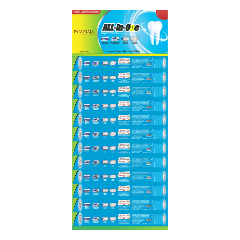 Patanjali Toothbrush All In One Hanger - Set of 12