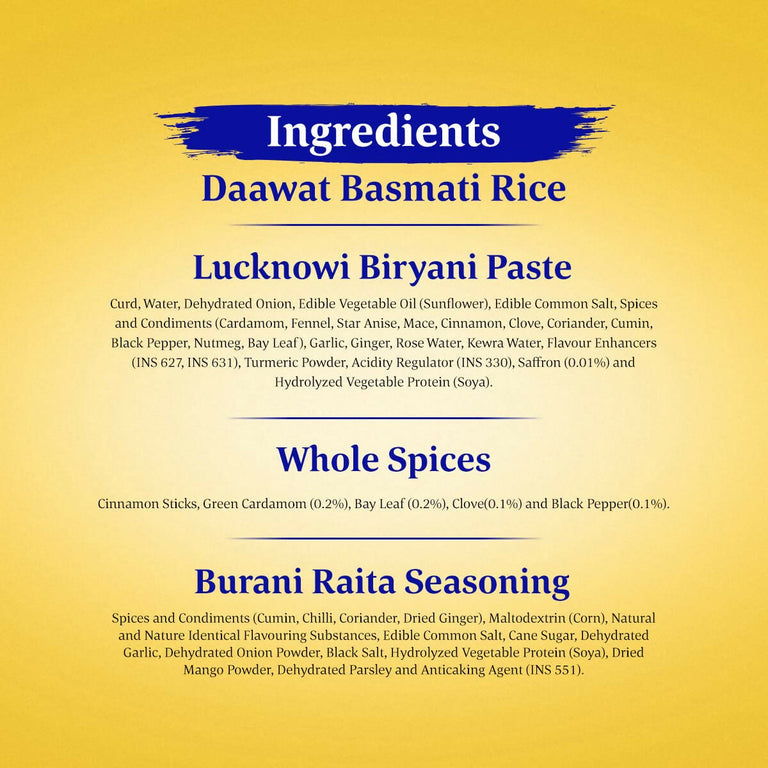 Daawat Biryani Kit Lucknowi - Authentic Recipe - 334 gm