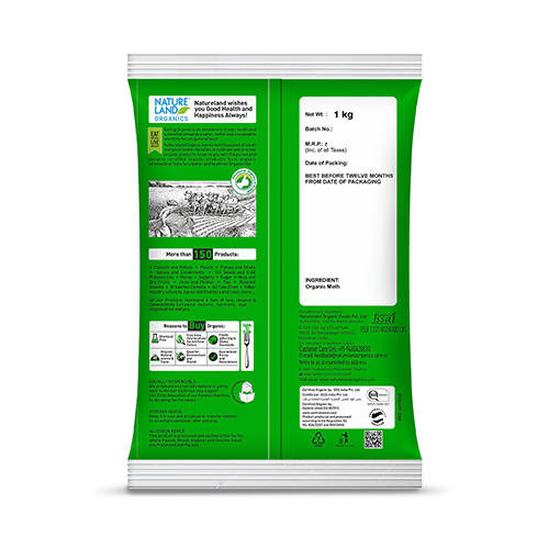Nature Land Organics Moth Whole - 500 gm