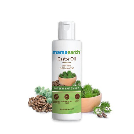 Mamaearth Castor Oil For Skin , Hair and Nails - 150 ml