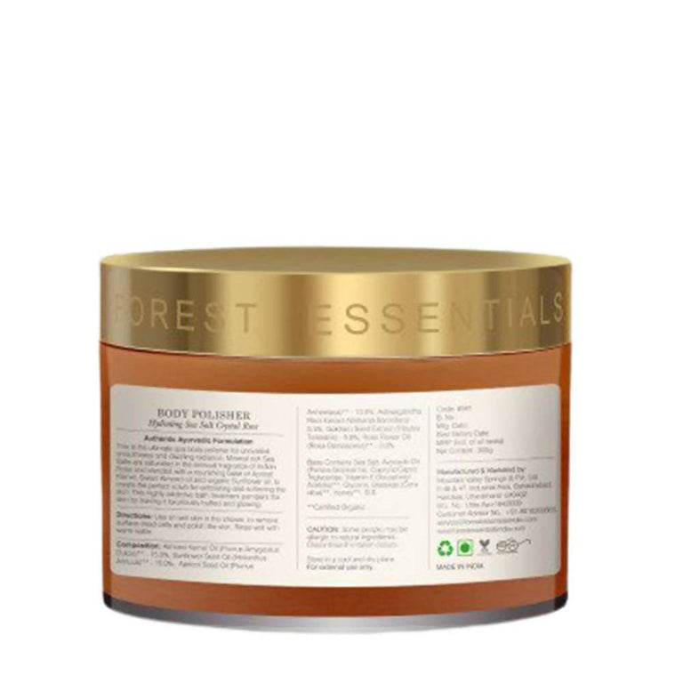 Forest Essentials Body Polisher Hydrating Sea Salt Crystal Rose - 200 gm