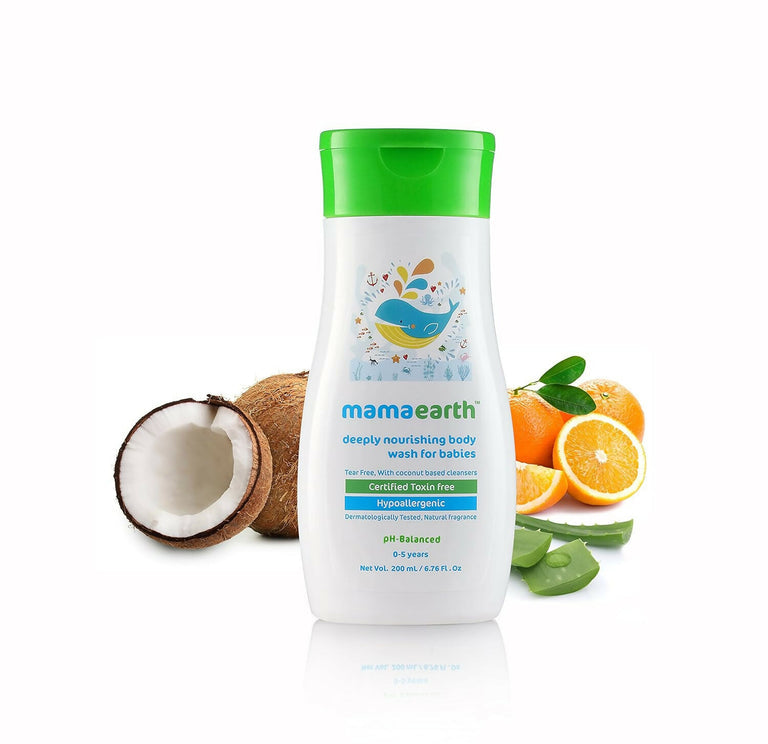 Mamaearth Daily Moisturizing Lotion & Dusting Powder & Deeply Nourishing wash for Babies - combo