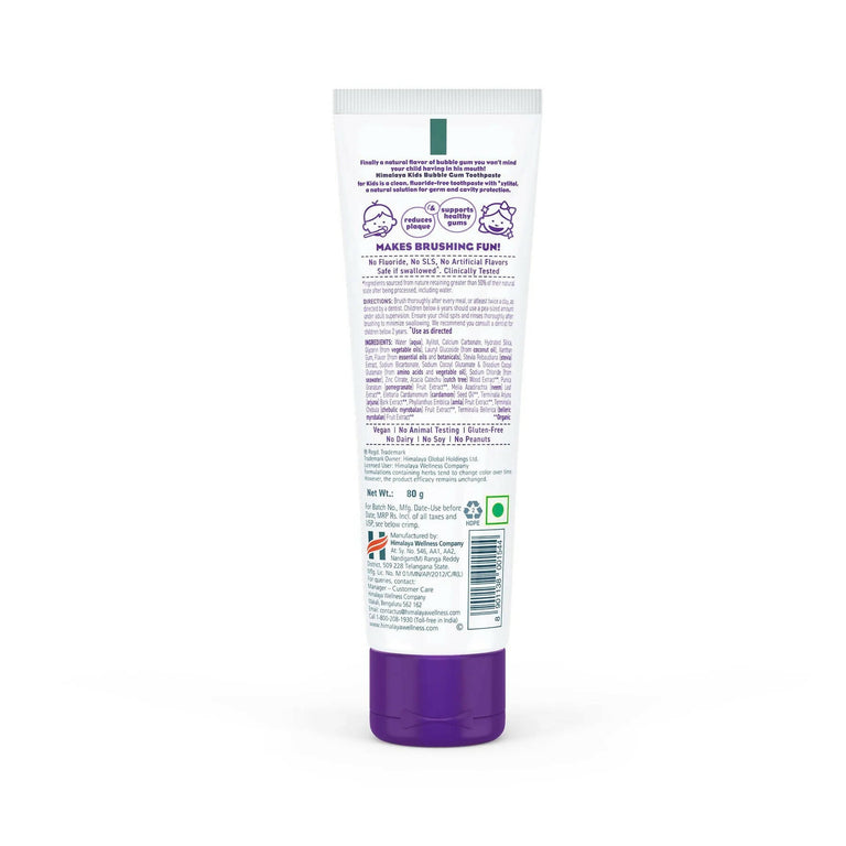 Himalaya Kids Bubble Gum Toothpaste - 80 gm