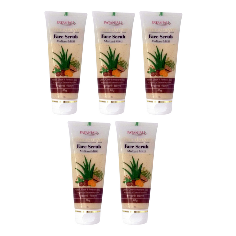 Patanjali Saundarya Multani Mitti Face Scrub - 60 gm - Pack of 1