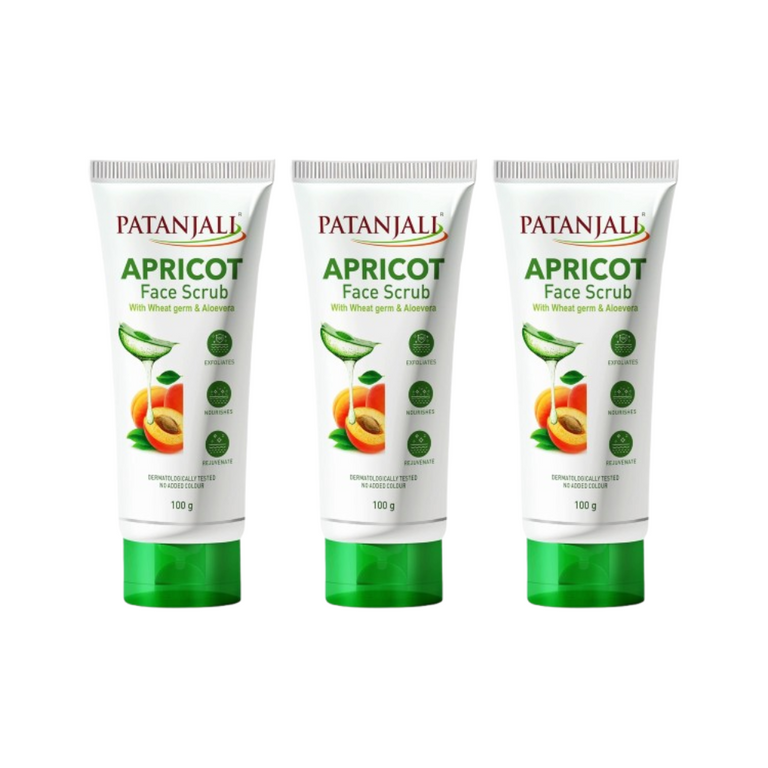 Patanjali Apricot Face Scrub - 100 gm - Pack of 1