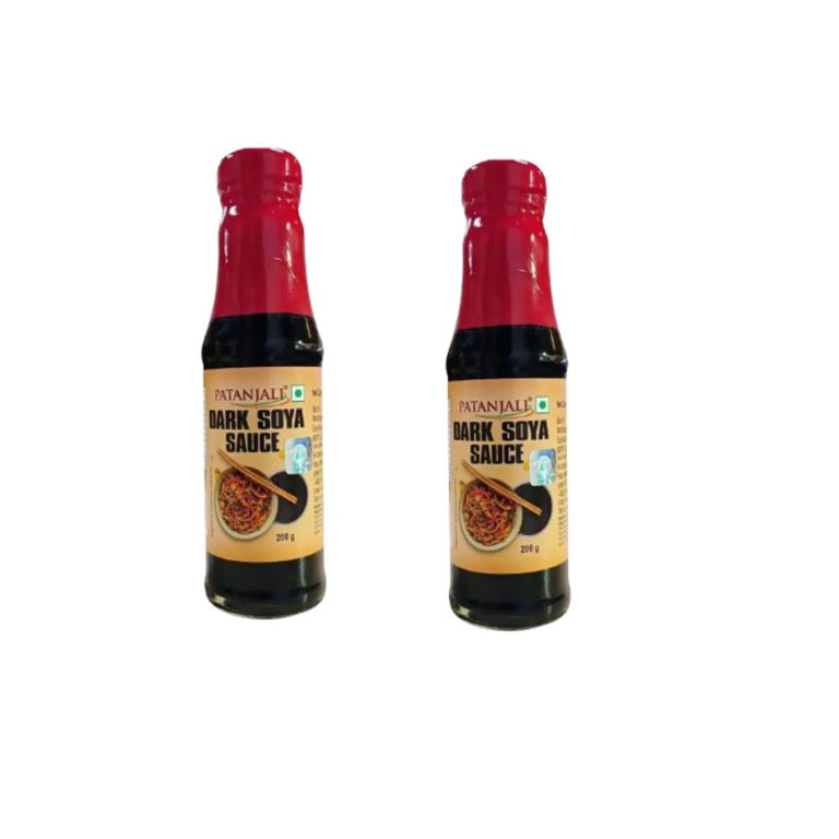 Patanjali Dark Soya Sauce - 200 gm - Pack of 2